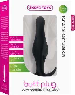Shots Toys Korek analny Small zwężona końcowka 11,7 cm czarny