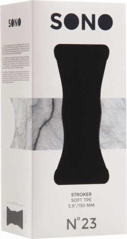 SwiCom Stroker No.23 szary - elastyczny model TPE, prążkowana struktura