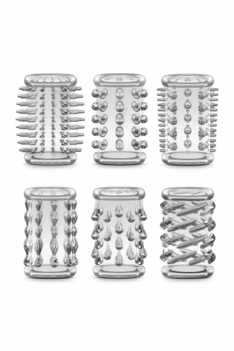 Blush Stay Hard Zestaw Nakładek Teksturowanych Przezroczysty 6 szt.