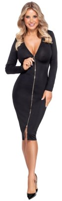 Cottelli Collection Party Sukienka Zip XL czarna, z podwojnym zamkiem