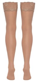 Cottelli LEGWARE Pończochy nude M z szeroką koronką 20 den