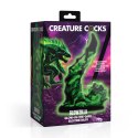 Creature Cocks Glowzilla silikonowy model świecący w ciemności zielono-czarny