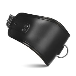 Hard Stance Padded Collar z blokadą, regulowany, czarny, vegan leather