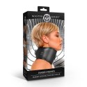 Hard Stance Padded Collar z blokadą, regulowany, czarny, vegan leather