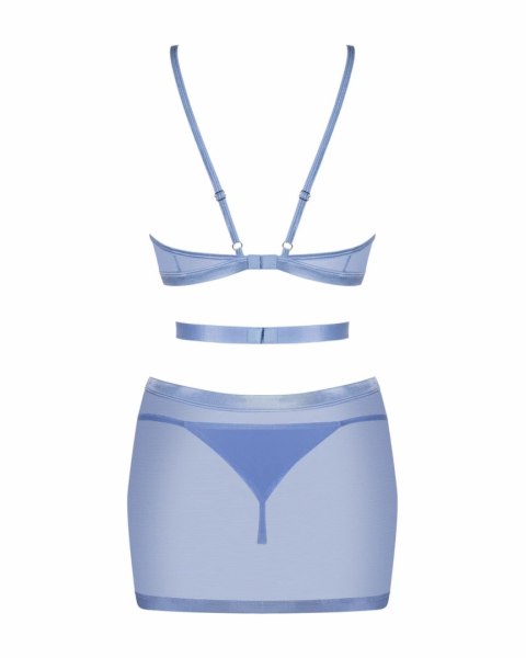 Obsessive Freedom Shaderi Sukienka i Stringi Niebieskie Siateczkowe S/M