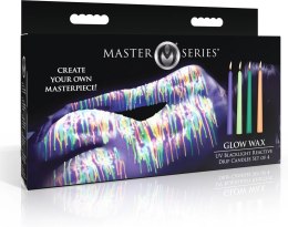 XR Brands Świeczki UV Blacklight Reactive 4 kolory zestaw 19 cm