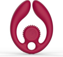 SVibe GIZI Duo Burdeos - Anatomiczny Stymulator Podwojny dla Par z Pilotem