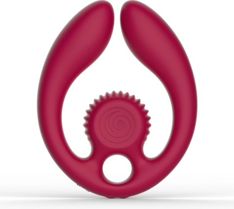SVibe GIZI Duo Burdeos - Anatomiczny Stymulator Podwojny dla Par z Pilotem