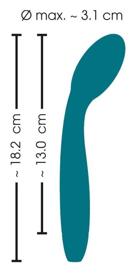 Sweet Smile Nodding Head - Wibrujący masażer silikonowy 18,2 cm, fioletowy