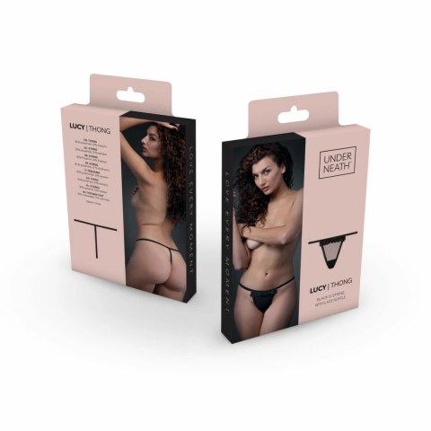 Underneath Lucy Transparent G-string elastyczny, subtelny pasek L/XL