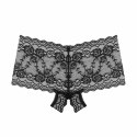 Underneath Mila Koronkowe Figi z Otworem - Transparentne, Mid-Rise S/M