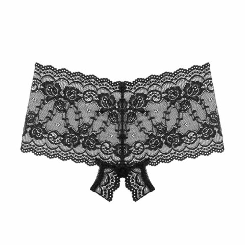 Underneath Mila Koronkowe Figi z Otworem - Transparentne, Mid-Rise S/M