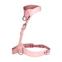 Vixen Harness dla kobiet Vegan Leather Rożowy regulowany