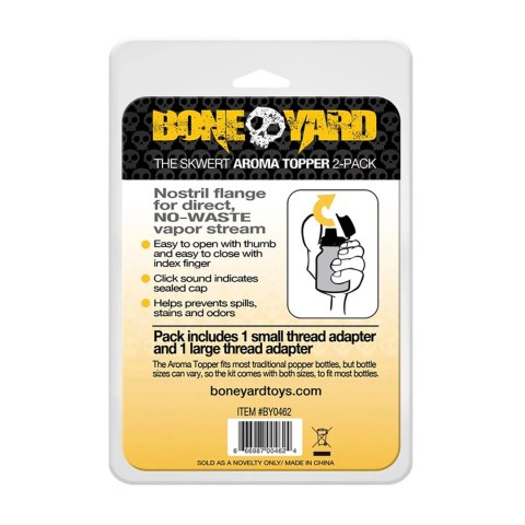 Boneyard Aroma Topper - nakładka ABS z klapką do butelek (duży rozmiar)