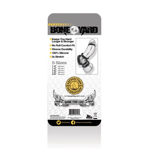 Boneyard Zestaw 5 silikonowych pierścieni elastycznych, rożne rozmiary