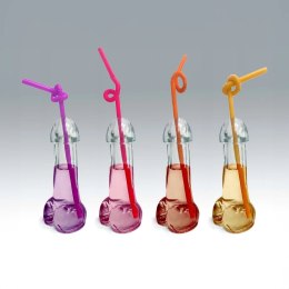 Little Genie zestaw 4 szklanek do napojow z kolorowym motywem