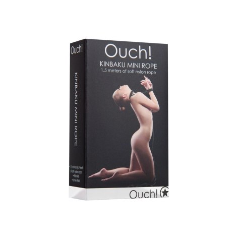 Ouch! Mini lina Kinbaku 1,5 m - wytrzymała linka do praktyk wiązania