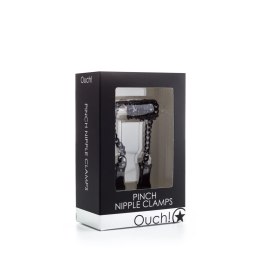 Ouch! Zaciski na sutki z łańcuszkiem stal nierdzewna, bez niklu