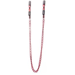 Ouch! Zaciski regulowane z łańcuszkiem stal nierdzewna aluminiowe