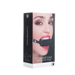 Ouch! by Shots - Pasujący knebel cylindryczny z regulacją, czarny
