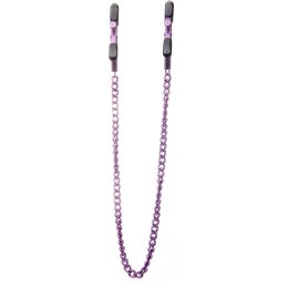 Ouch! by Shots - Regulowane zaciski na sutki z łańcuszkiem, stal nierdzewna