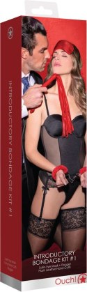 Ouch! by Shots Zestaw Bondage #1 - Kajdanki, Maska, Pejcz