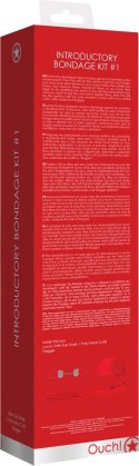 Ouch! by Shots Zestaw Bondage #1 - Kajdanki, Maska, Pejcz