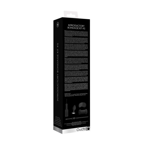 Ouch! by Shots Zestaw Zniewolenie #5 - maska, knebel, sznur 10m, plug