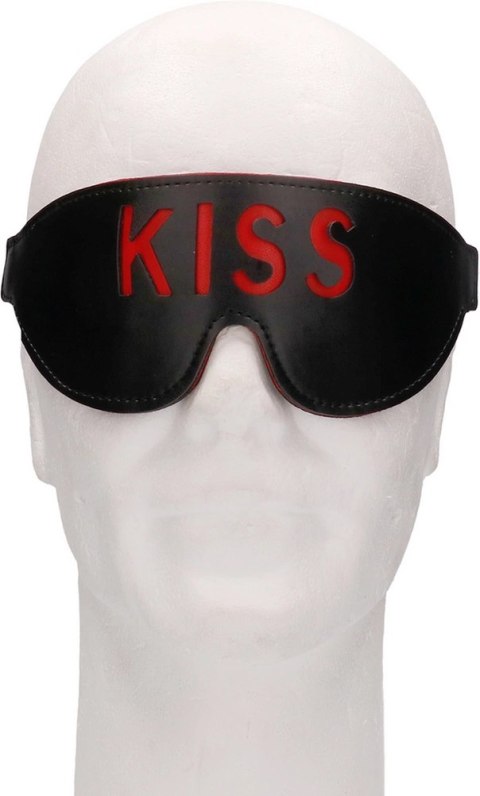 Ouch! by Shots maska na oczy KISS skorzana opaska czerwona