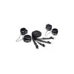 XR Brands Bed Binding Set - System pasow do łożka z mankietami