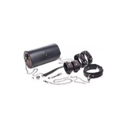 XR Brands Black Bondage Set z torbą transportową, regulacja
