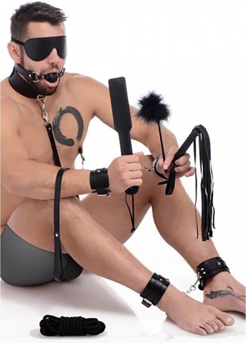 XR Brands Deluxe 10-elementowy zestaw do zaawansowanego wiązania BDSM