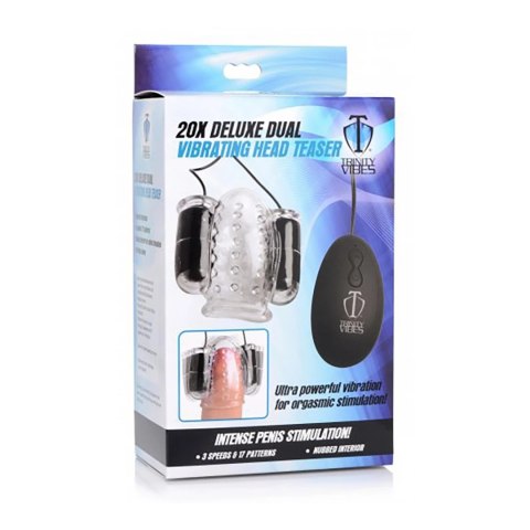 XR Brands Deluxe Teaser dwugłowicowy masażer z podwojną wibracją