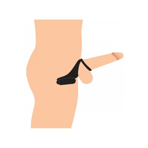 XR Brands Power Plug 7X silikonowy pierścień wibrujący czarny