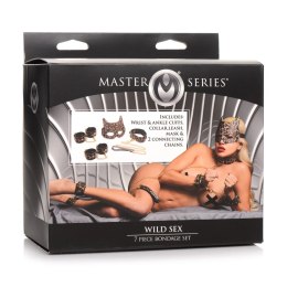 XR Brands Zestaw akcesoriow do wiązania 7-częściowy panterka