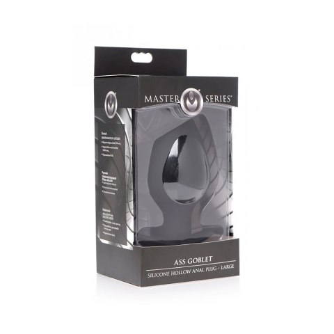 XR Brands Ass Goblet duży korek silikonowy z pustym wnętrzem