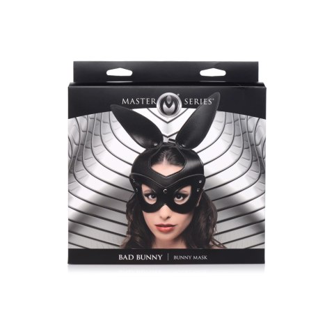 XR Brands Bad Bunny maska krolicza z regulacją rozmiaru czarna
