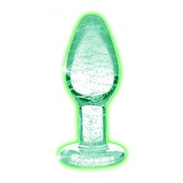 XR Brands Booty Sparks szklany korek świecący zielony S