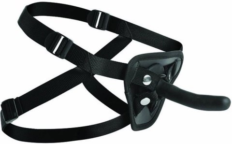 XR Brands Deluxe Zestaw z uprzężą i silikonowym elementem czarny