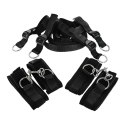 XR Brands Frisky Bedroom Restraint Kit - Uniwersalny zestaw mocujący czarny