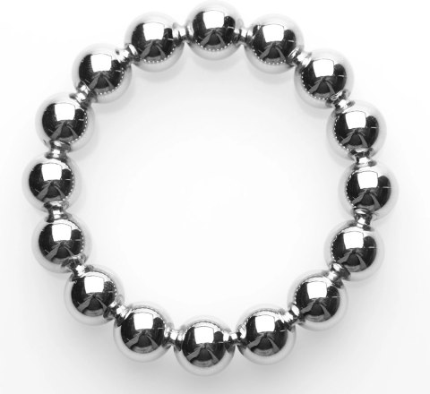 XR Brands Meridian Pierścień stalowy z kulkami M/L