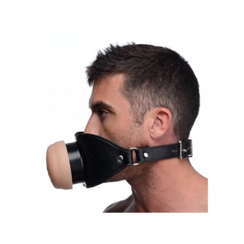XR Brands Model Open Mouth Gag - Regulowany knebel z otworem