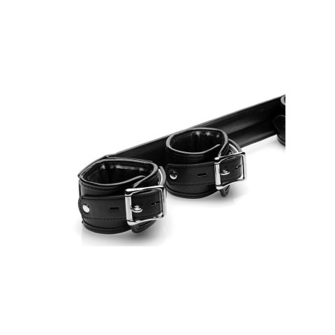 XR Brands System prętow rozpierających z regulowanymi mankietami czarny