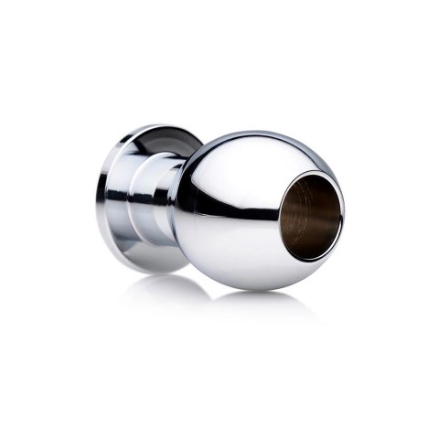XR Brands Tunnel Plug Small metalowy korek intymny z otworem