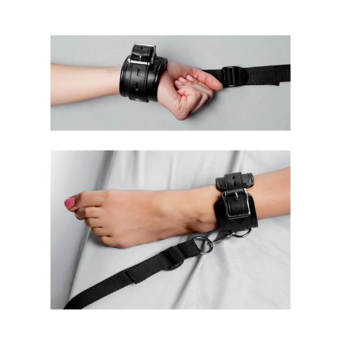 XR Brands Zestaw wiązań do łożka z wyściełanymi mankietami