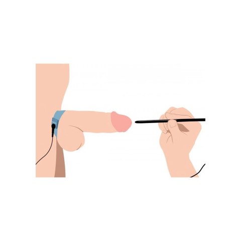 XR Brands Zeus Power Box Pasek z elektrostymulacją i prętem silikonowym