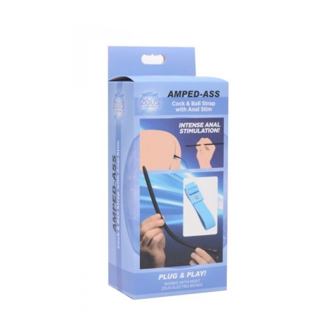 XR Brands Zeus Power - Zestaw elektro-stymulujący z elastycznym paskiem