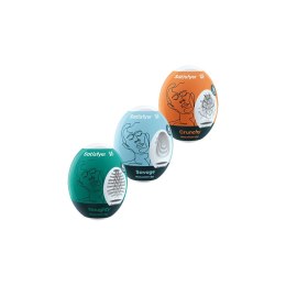 Satisfyer Egg Trio Crunchy/Savage/Naughty zestaw 3 sztuki z miękkim materiałem