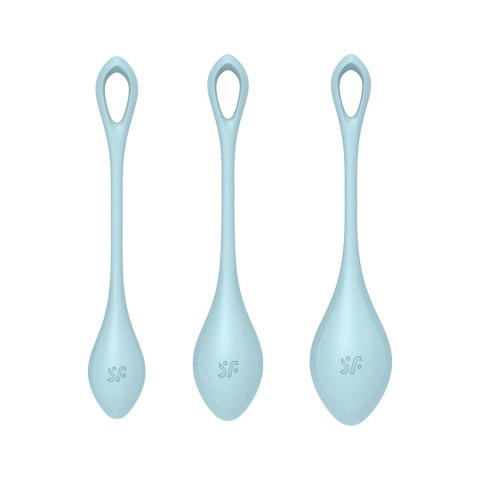 Satisfyer Yoni Power 2 - zestaw kul do ćwiczeń mięśni miednicy, czarny