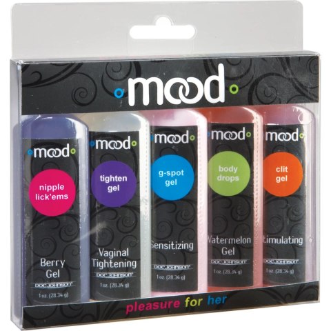 Doc Johnson Mood Zestaw żeli intymnych dla niej 5x29ml rożne formuły
